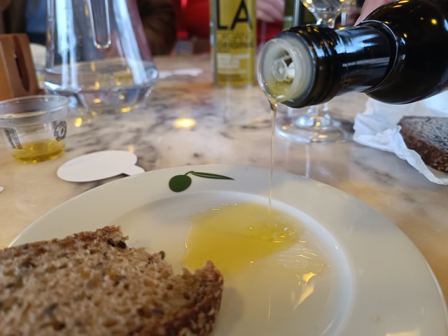 Olive oil with bread - simply a delicacy. Photo © Karethe Linaae